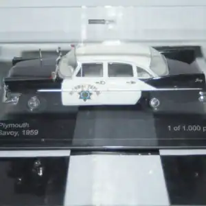 Whitebox plymouth savoy 1959 highway patrol diecast 1/43 scale