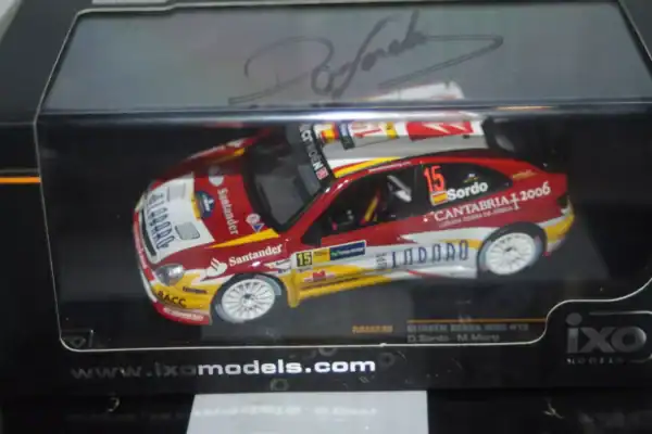 Ixo citroen xsara wrc 2nd catalunya 2006 #15 d.sordo (signed) ram238 1:43