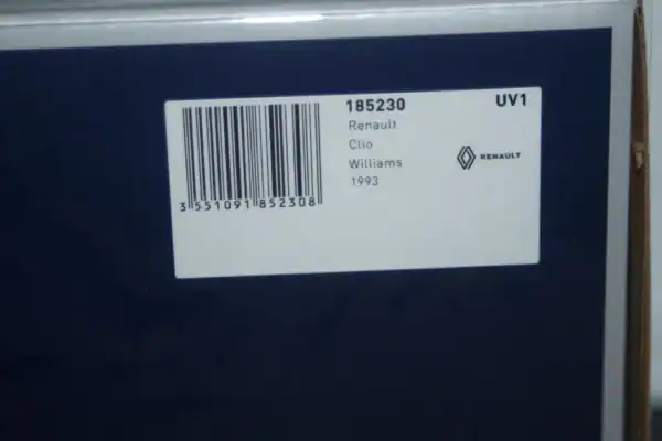 Norev renault clio williams 1993 in blue 1:18 scale 185230