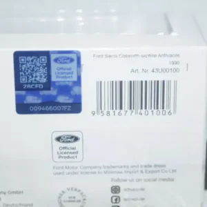Schuco ford sierra cosworth sapphire in anthracite 1:43 pro.r43 43u00100 (spark)