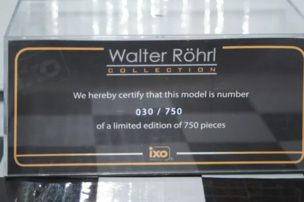 Ixo fiat 850 coupe #6 rally baveria walter rohl 1968 1/43rd
