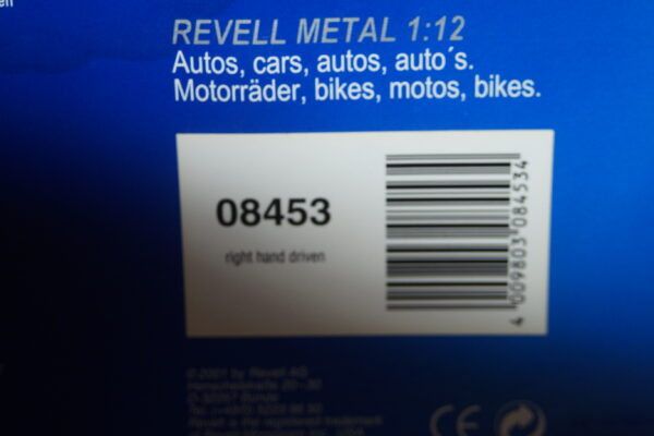 Revell metal mini cooper 2001 in red 1:12 ref 08453