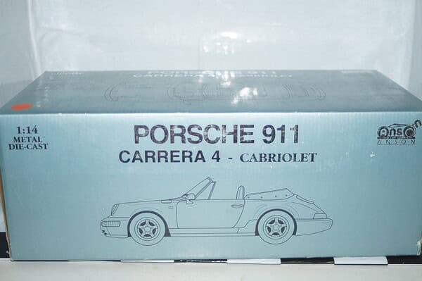 Anson porsche 911 carrera 4 cabriolet in red 1:14 scale ref 30313
