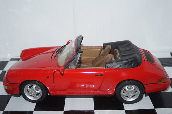 Anson porsche 911 carrera 4 cabriolet in red 1:14 scale ref 30313