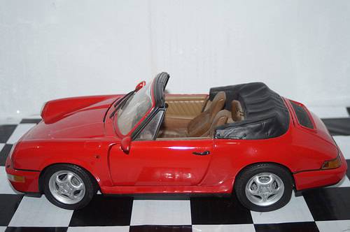 Anson porsche 911 carrera 4 cabriolet in red 1:14 scale ref 30313