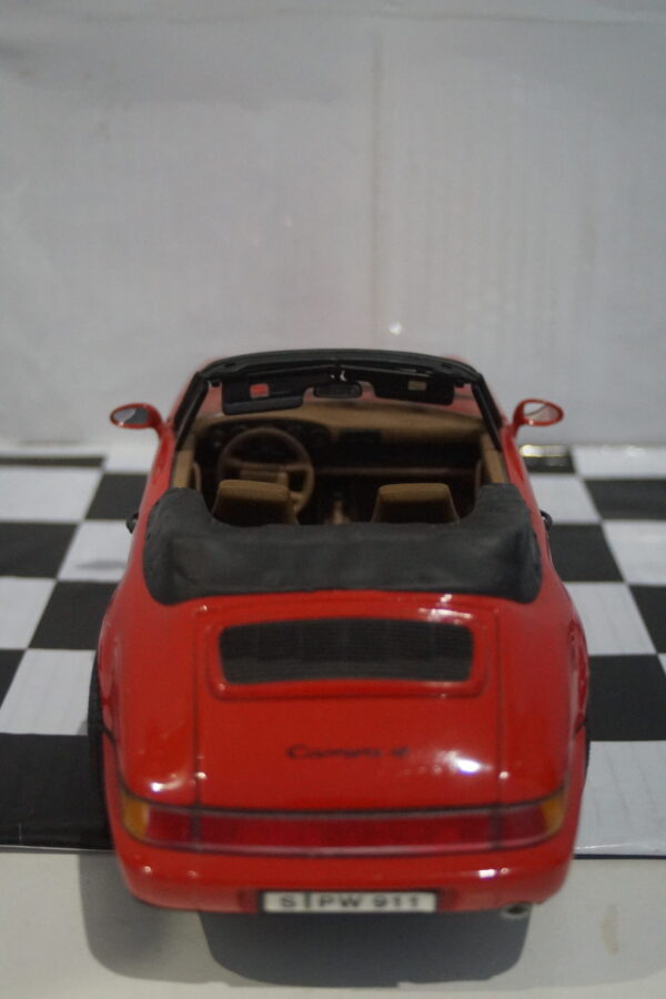 Anson porsche 911 carrera 4 cabriolet in red 1:14 scale ref 30313