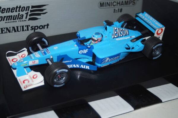 Minichamps benetton renault sport b201 j.button 100 010008 1:18