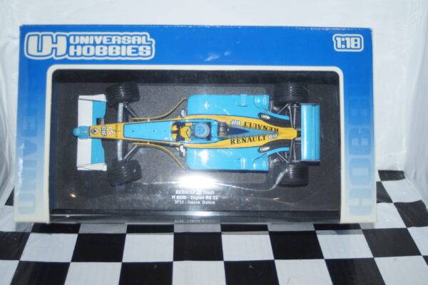 Universal hobbies renault f1 team r202 2002 j.button #15 1:18 ref 2191
