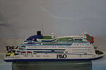 P & o north sea ferries - pride of hull -heavy resin type model ref zf683