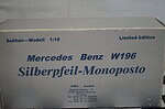 Cmc / solitair mercedes benz w196 #6 silver 11:18 diecast m-020