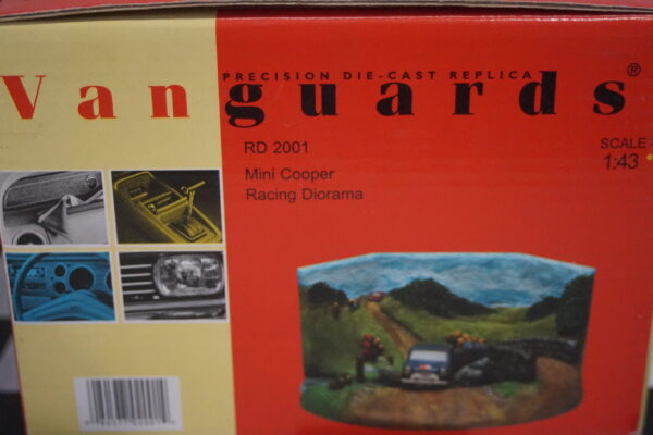 Vanguards mini cooper racing diorama rd2001 1:43 scale