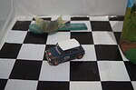 Vanguards mini cooper racing diorama rd2001 1:43 scale