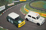 Vanguards bathurst 1966 2 x mini cooper diorama rd4002 1:43 scale