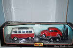 Maisto volkswagen camper (samba) and beetle 1:24 diecast ref 32913