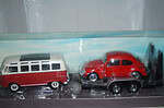 Maisto volkswagen camper (samba) and beetle 1:24 diecast ref 32913