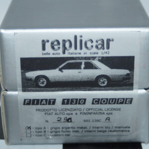 Replicar fiat 130 coupe 1972 in silver hand built in approx 1/43rd
