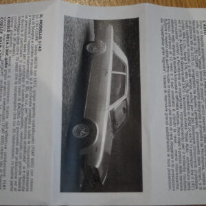 Replicar fiat 130 coupe 1972 in silver hand built in approx 1/43rd