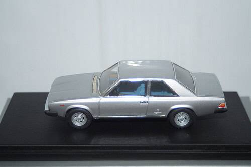 Replicar fiat 130 coupe 1972 in silver hand built in approx 1/43rd