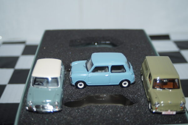 Vanguards austin / morris mini 50th anniversary 3 piece set mi2003 1:43