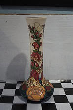 Moorcroft vase "fleurs deco" 16cm unboxed 2013 mcc fdeco 87/6