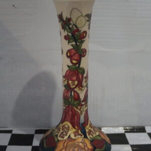 Moorcroft vase "fleurs deco" 16cm unboxed 2013 mcc fdeco 87/6