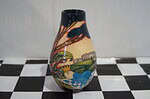Moorcroft vase royal arrival at windsor castle, nicola slaney 12.5cm unboxed 2013