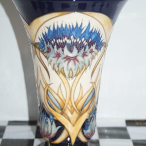 Moorcroft large vase "cornflower cavalcade" 23cm unboxed 2012
