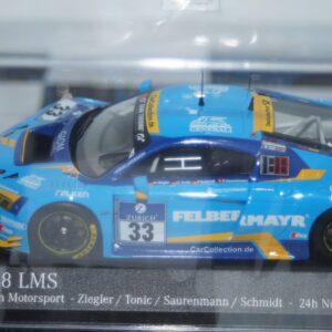 Minichamps audi r8 lms 24hr nurburgring 2016 1:43 437 161133