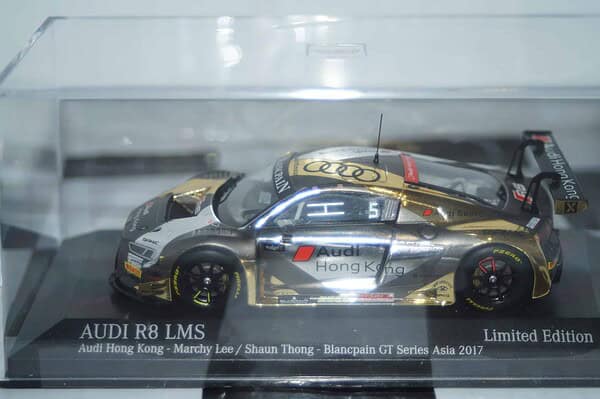 Minichamps audi r8 lms blancpain gt series asia 2017 1:43 437 171105