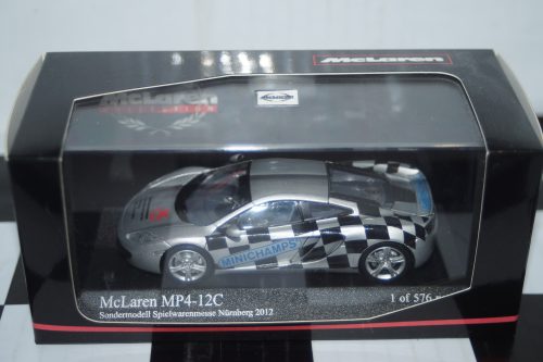 Minichamps mclaren mp 4-12c 2011 silver (nuremberg toy fair 2012) 533 133023 1:43