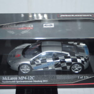 Minichamps mclaren mp 4-12c 2011 silver (nuremberg toy fair 2012) 533 133023 1:43