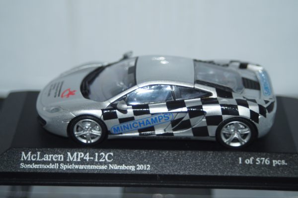 Minichamps mclaren mp 4-12c 2011 silver (nuremberg toy fair 2012) 533 133023 1:43