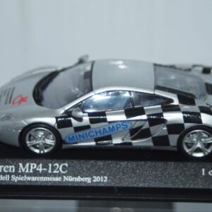 Minichamps mclaren mp 4-12c 2011 silver (nuremberg toy fair 2012) 533 133023 1:43