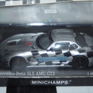 Minichamps mercedes benz slr amg gt3 2014 silver 1:43 413 143293