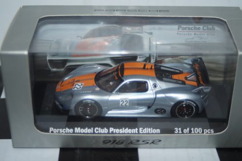 Minichamps porsche 918 rsr silver #22 wap 020 191 0c 1:43