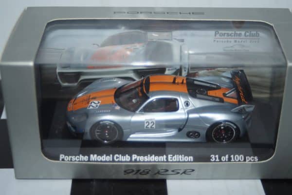 Minichamps porsche 918 rsr silver #22 wap 020 191 0c 1:43