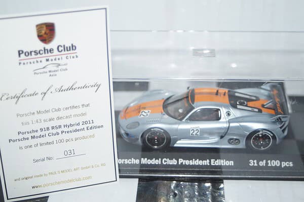 Minichamps porsche 918 rsr silver #22 wap 020 191 0c 1:43