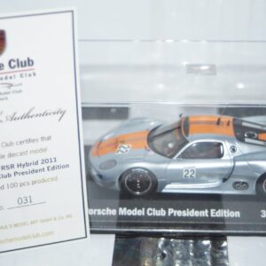 Minichamps porsche 918 rsr silver #22 wap 020 191 0c 1:43