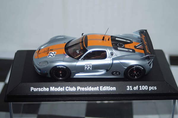 Minichamps porsche 918 rsr silver #22 wap 020 191 0c 1:43