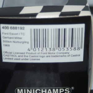Minichamps ford escort mk1 tc #17 tt silverstone 1970 stewart 400 708117 1:43