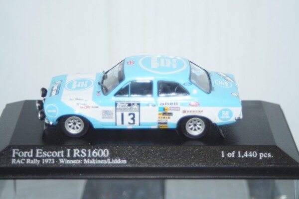 Minichamps ford escort mk1 rs 1600 #13 rac rally 1973 makinen 400 738113 1:43