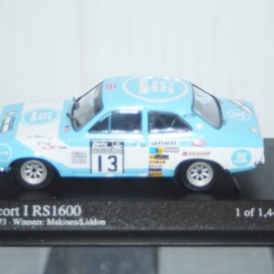 Minichamps ford escort mk1 rs 1600 #13 rac rally 1973 makinen 400 738113 1:43