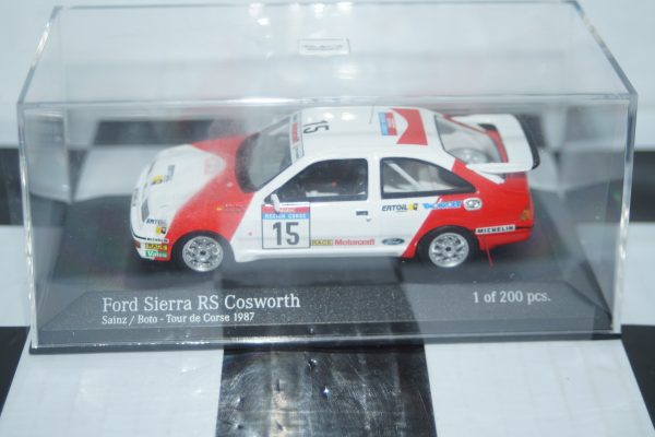 Minichamps ford sierra rs cosworth #15 tour de corse rally 1987  437 878015 1:43