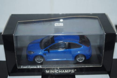 Minichamps ford focus rs 2009 blue metallic 400 088105 1:43