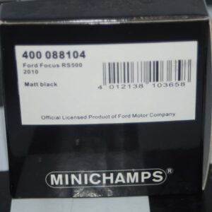 Minichamps ford focus rs500 (dealer box) 2010 matt black ltd 500 1:43
