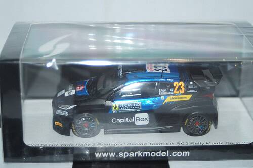 Spark toyota gr yaris 5th rc2 monte carlo 2024 s.pajari #23 1:43 resin s6861