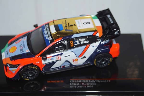 Ixo hyundai i20 n rally1 #8 rally croatia 2024 o.tanak 1:43 ram933b.22