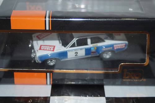 Ixo ford escort mk1 rs 1600 #2 circuit of ireland 1975 rac438.22 1:43 diecast
