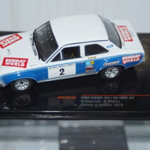 Ixo ford escort mk1 rs 1600 #2 circuit of ireland 1975 rac438.22 1:43 diecast