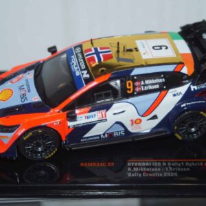 Ixo hyundai i20 n rally1 #9 rally croatia 2024 a.mikkelsen 1:43 ram933c.22